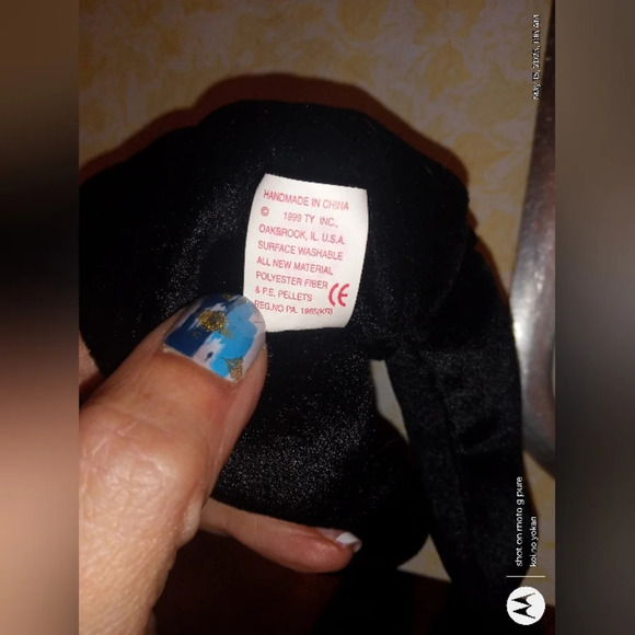 TY beanie baby "the end" 1999 ultra rare bear with tag errors - Picture 5 of 5